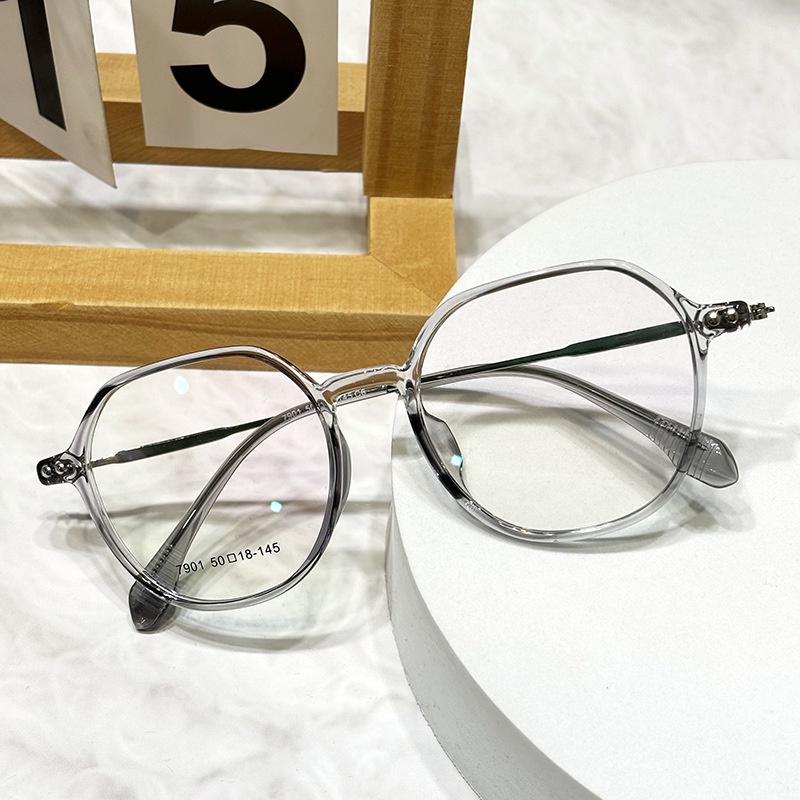 TR眼镜架网红超轻茶色全框眼镜7901素颜学生眼镜架