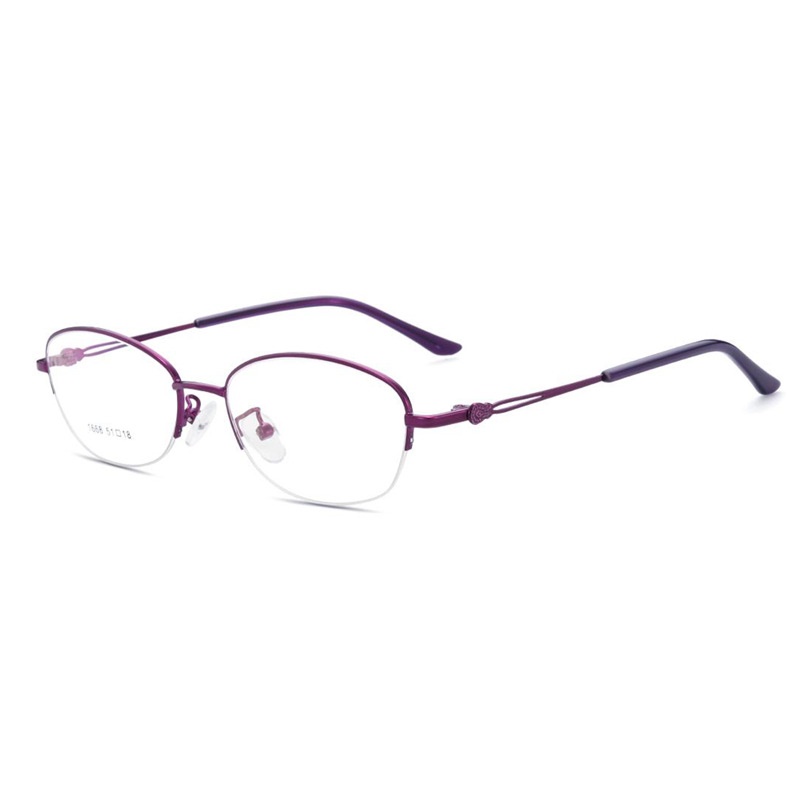 新款超轻商务女士近视眼镜 优雅舒适眼镜框椭圆素颜