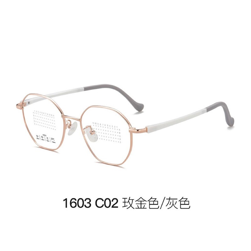 超轻金属眼镜框复古圆框 学生防蓝光眼镜