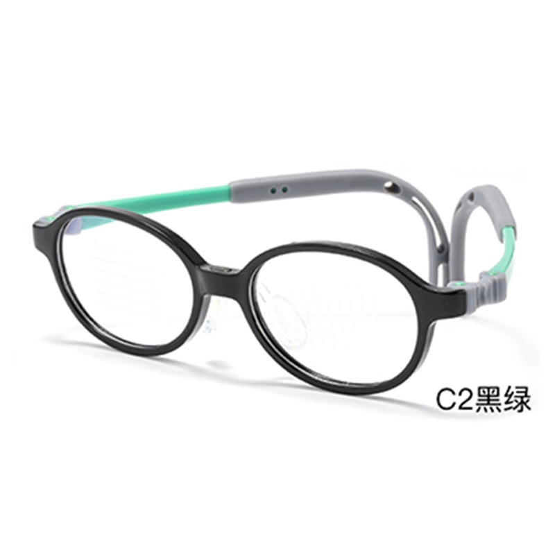 轻盈环保硅胶儿童眼镜架 无毒耐用防滑 舒适透气高清晰度