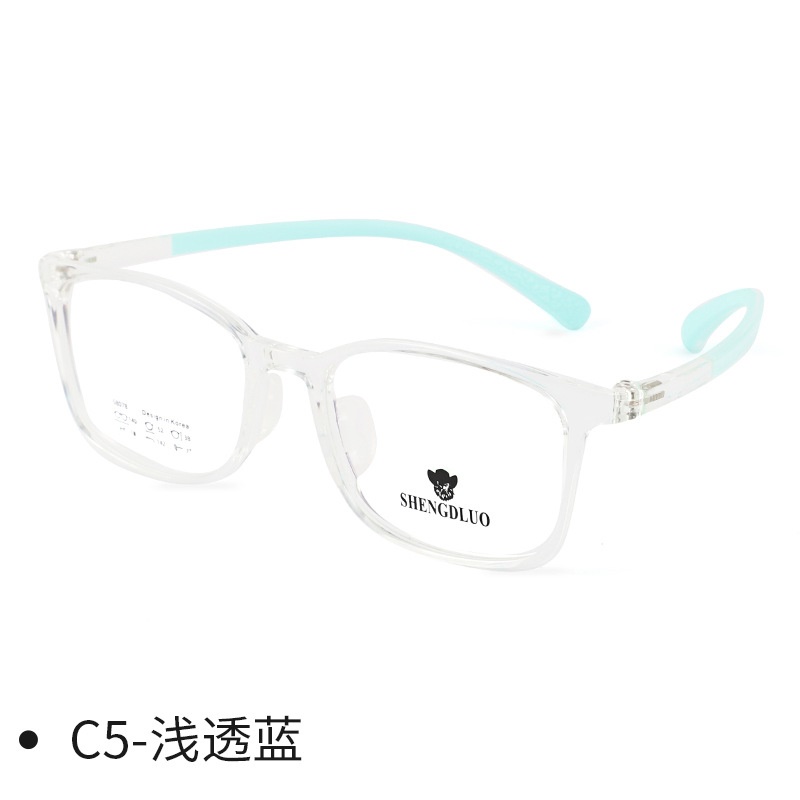简约方框学生双色近视镜超轻tr90眼镜框丹阳儿童镜架