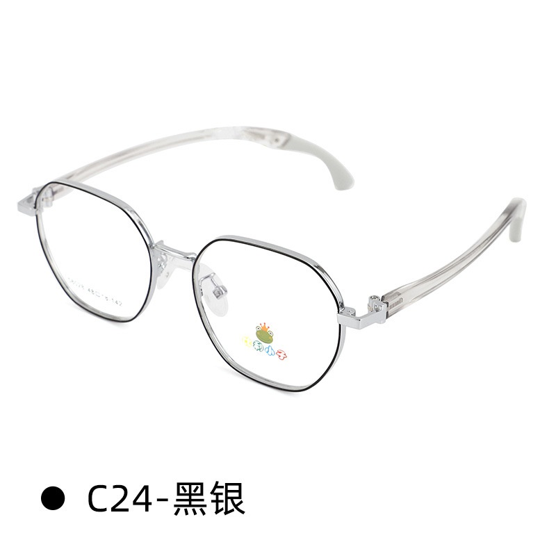 舒适新款超轻硅胶眼镜框 可配近视青少年可爱圆形眼镜架子