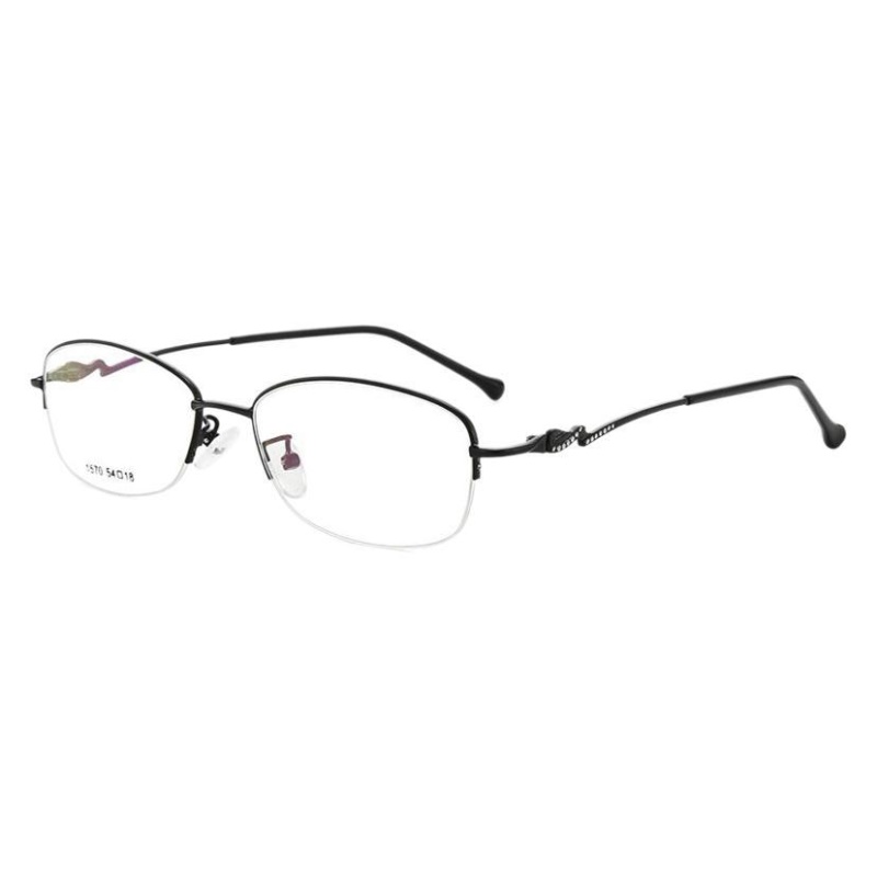 时尚复古金属眼镜架 女款ins风半框眼镜框 超轻可配近视眼镜