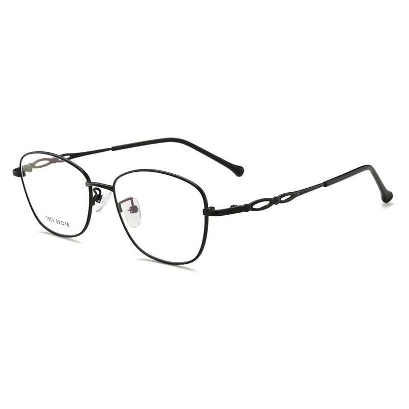 防蓝光眼镜框女温柔显脸小 金属细边可配度数近视眼镜架