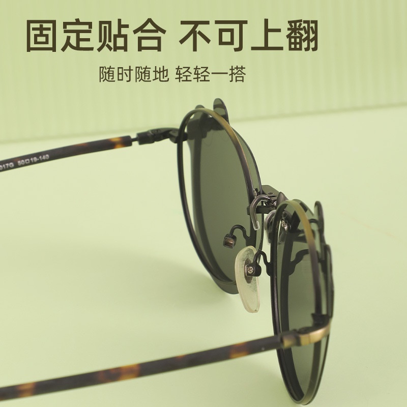 可爱蝴蝶结偏光墨镜夹片813新款偏光夹片骑行镜驾驶镜