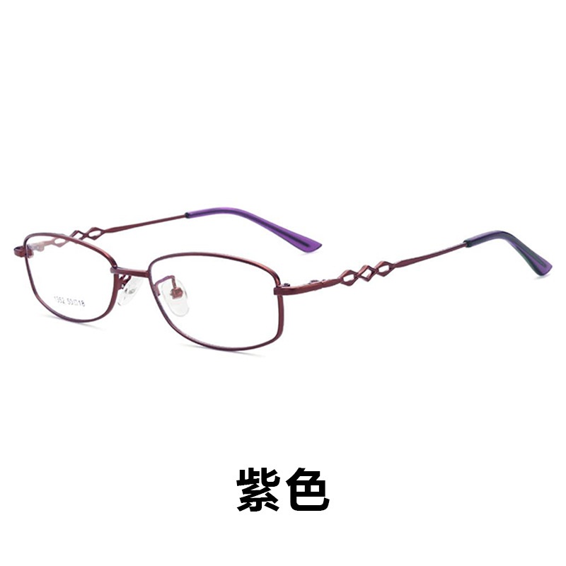 新款近视眼镜架时尚复古椭圆形全框眼镜框女士金属合金眼镜架