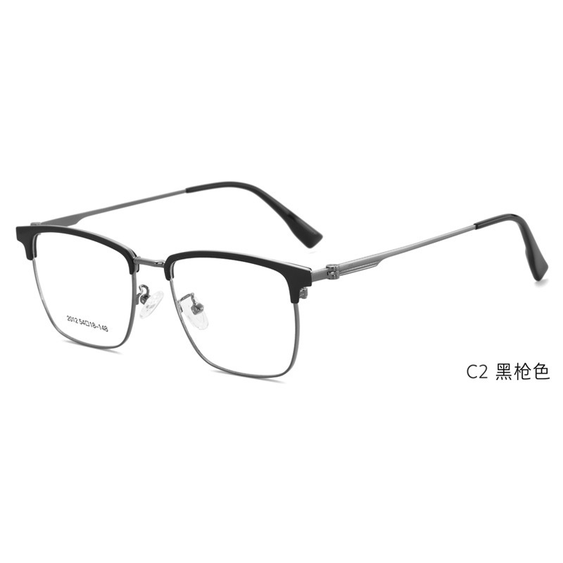 眼镜框男款轻奢商务半框防蓝光眼镜框 男士框架百搭时尚