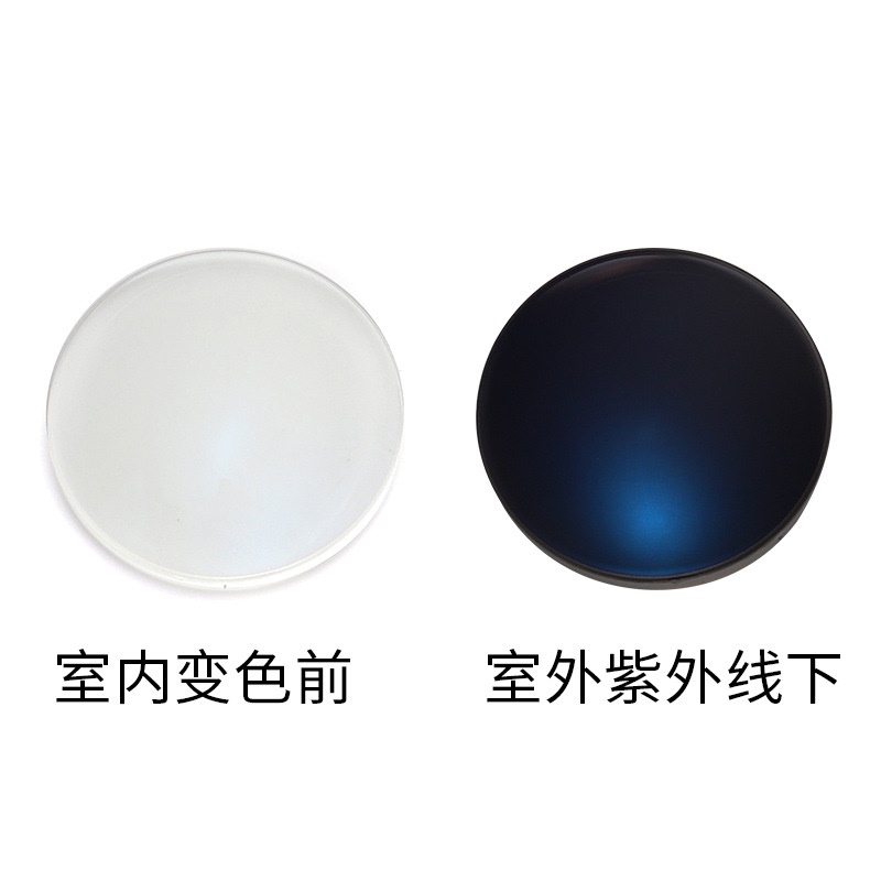 定制镜片1.74旋涂膜变灰镜片超薄防蓝光近视镜片车房定制树脂镜片