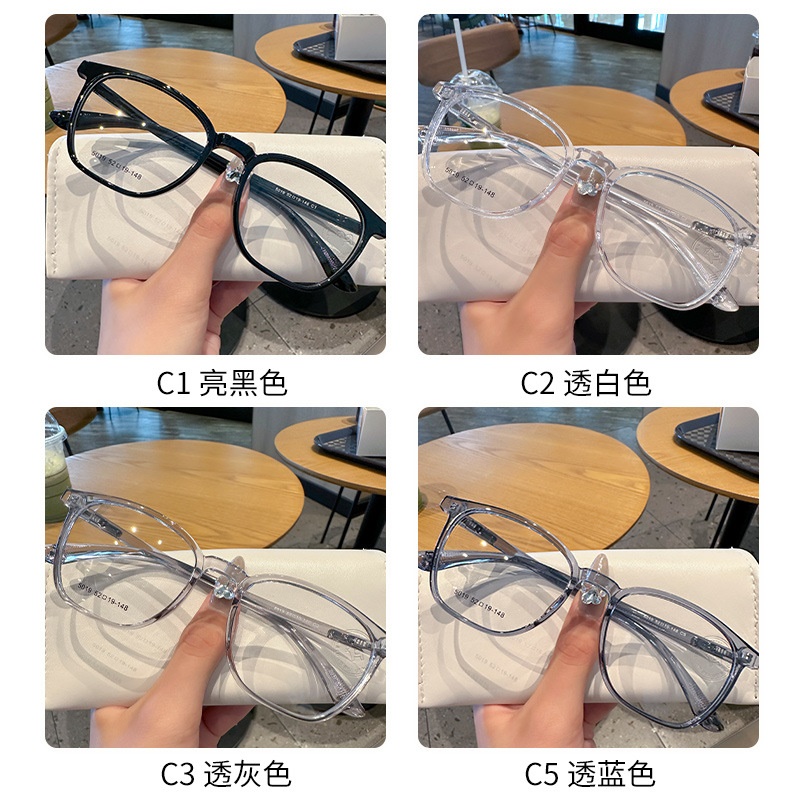 TR眼镜框 超轻方框圆脸显瘦素颜近视可配度数眼镜架男女同款