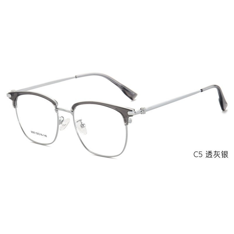 新款眉毛半框眼镜加大加宽镜框痞帅潮流眼镜休闲百搭镜框