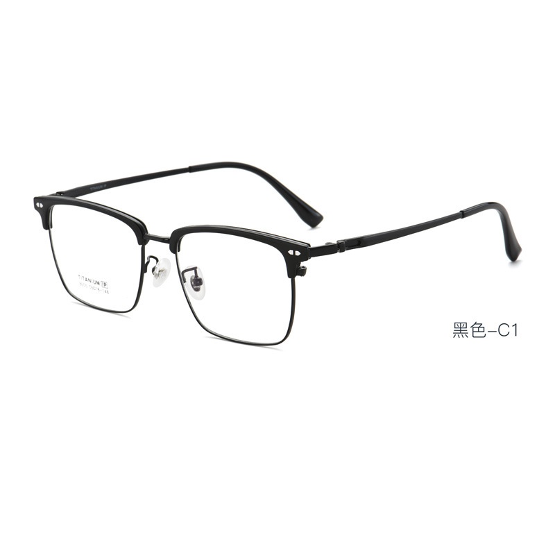 超轻纯钛方框近视眼镜 男眼镜高级感眼镜框
