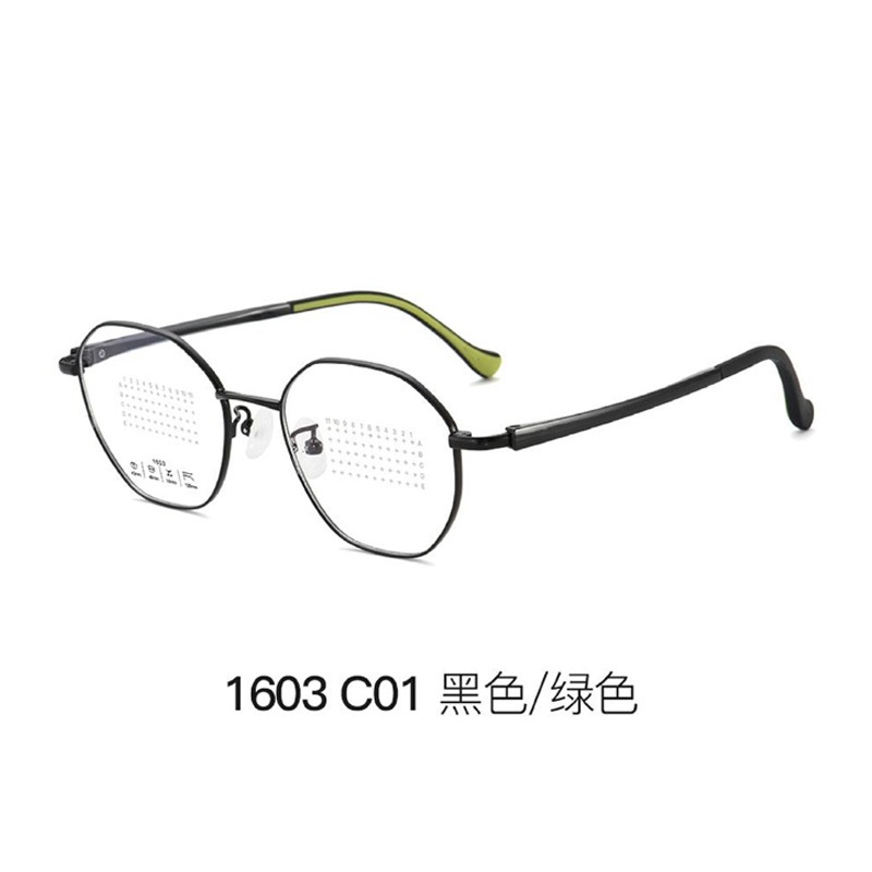 超轻金属眼镜框复古圆框 学生防蓝光眼镜