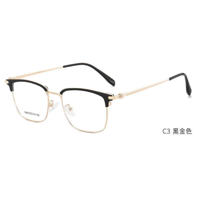 商务高级男士眼镜半框眼镜男士防蓝光眼镜眉毛框眼镜