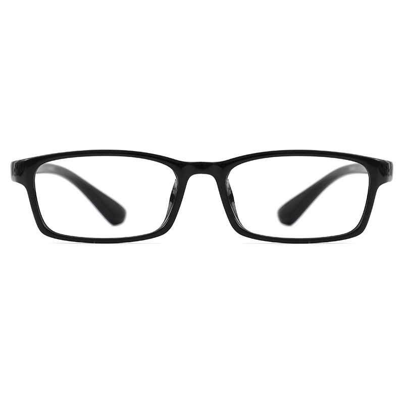 时尚黑框6015老花眼镜无衬片装饰镜框可配近视超轻TR90眼镜架