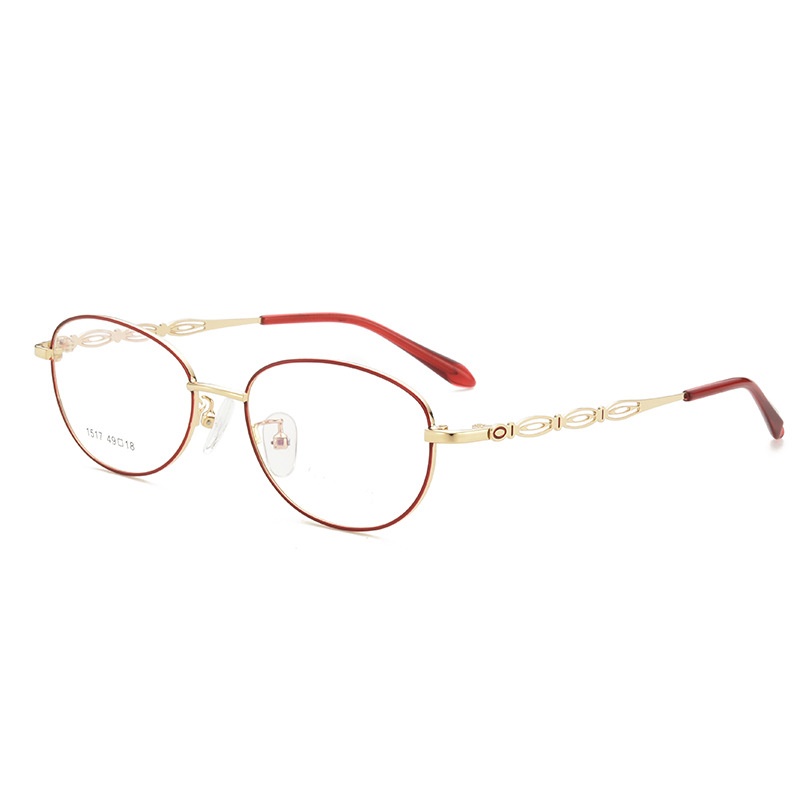 超轻合金金属眼镜架全框椭圆镜架 可配近视老花镜架