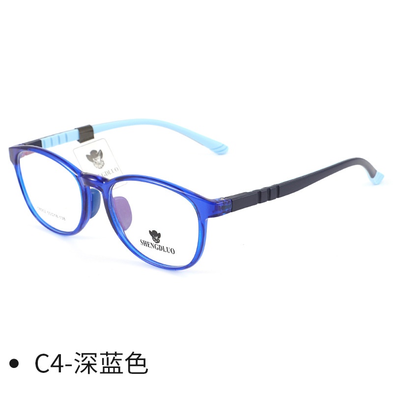 时尚青少年近视眼镜椭圆镜框tr90简约儿童眼镜架硅胶镜腿