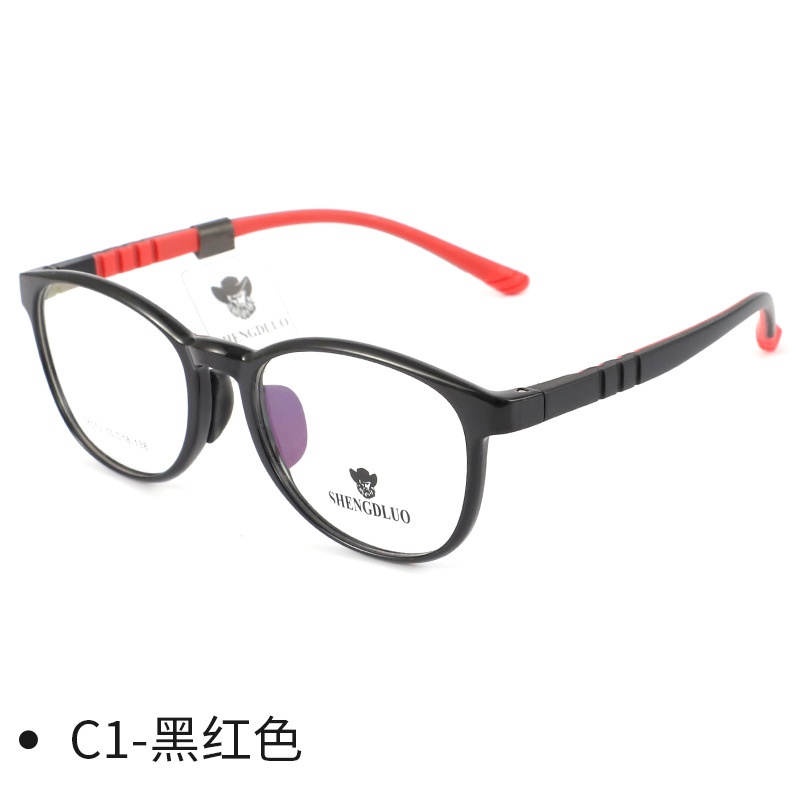 时尚青少年近视眼镜椭圆镜框tr90简约儿童眼镜架硅胶镜腿