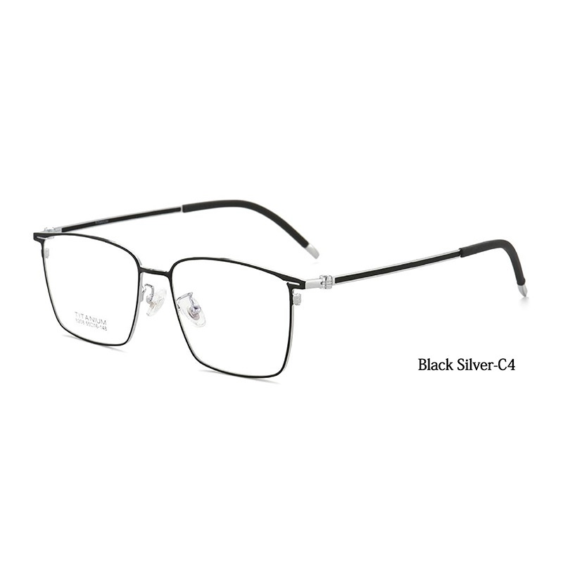 半框近视可配度数防蓝光男超轻半钛眼镜框