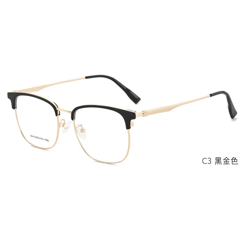 新款商务男款眼镜 大脸男士镜框防蓝光眼镜