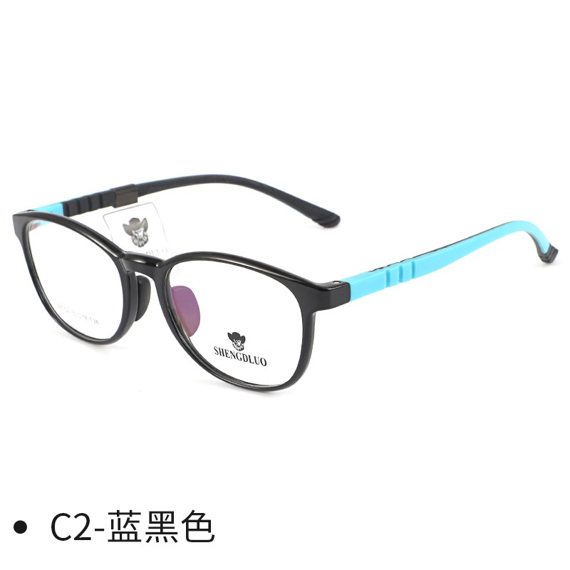 时尚青少年近视眼镜椭圆镜框tr90简约儿童眼镜架硅胶镜腿
