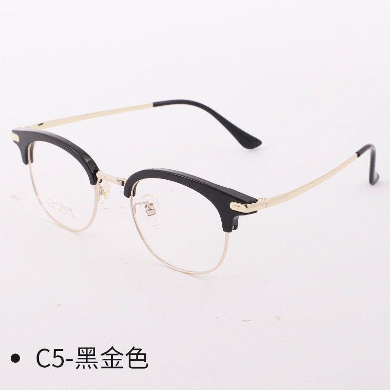 新款潮流金属眉毛眼镜框网红镜架近视半框男士眼镜
