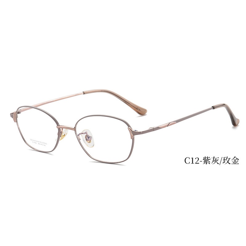 纯钛眼镜框架女 全框眼镜框超轻