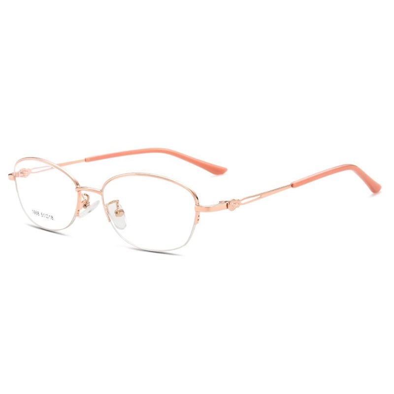 新款超轻商务女士近视眼镜 优雅舒适眼镜框椭圆素颜