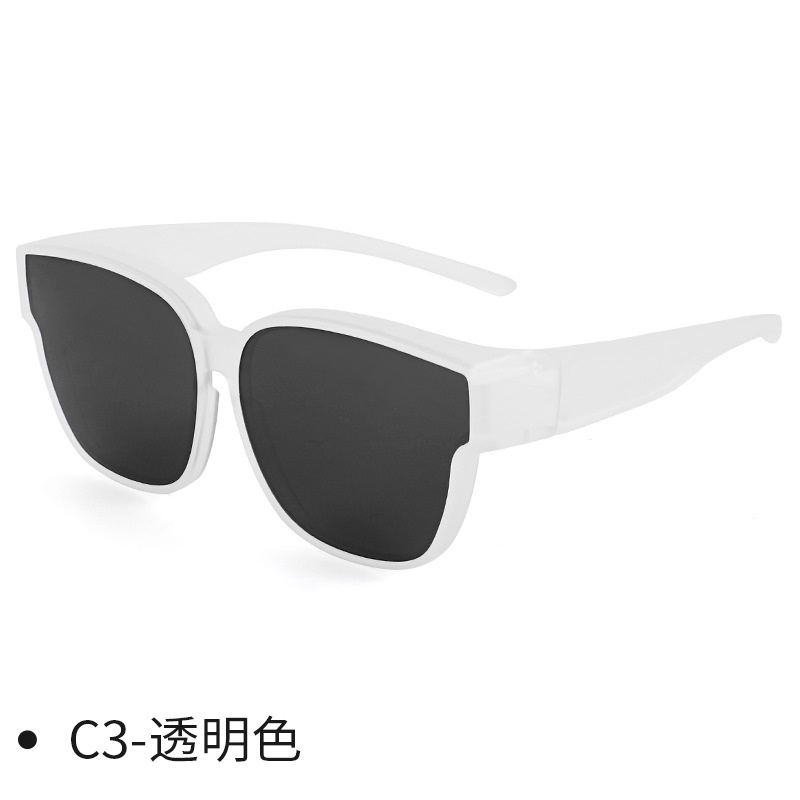 新款高级感偏光墨镜近视套镜TR90镜框夏季防晒防紫外线太阳镜