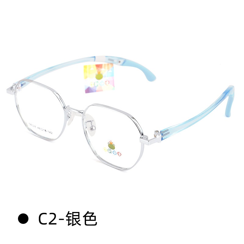 舒适新款超轻硅胶眼镜框 可配近视青少年可爱圆形眼镜架子