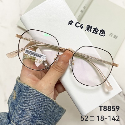 气质近视镜框丹阳新款合金超轻全框韩版素颜抗摔柔软款