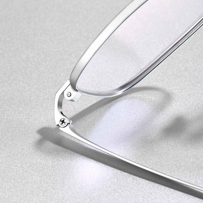 新款纯钛眼镜架批发超轻眼镜近视有度数椭圆小脸配高度数黑框眼镜