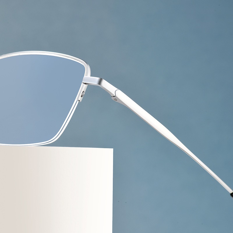 近视眼镜半框眼镜框超轻金属半钛简约时尚商务眼镜男士镜框