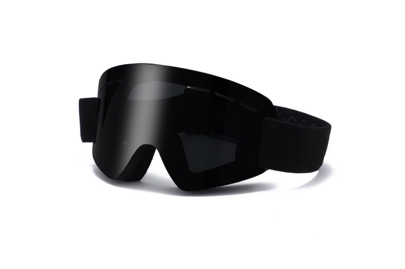 新款成人户外柱面滑雪眼镜近视单层防雾风镜护目镜HX01带孔登山