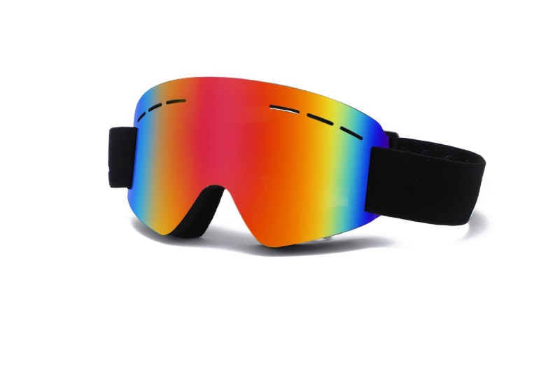 新款成人户外柱面滑雪眼镜近视单层防雾风镜护目镜HX01带孔登山