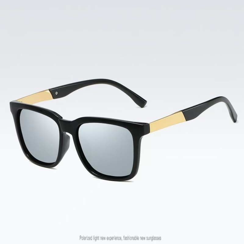 新款跨境男士偏光太阳镜经典方框墨镜女太阳眼镜