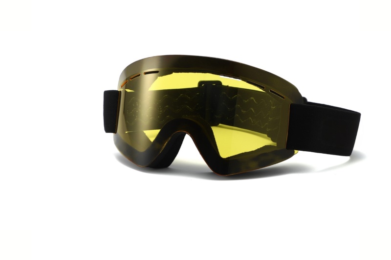 新款成人户外柱面滑雪眼镜近视单层防雾风镜护目镜HX01带孔登山