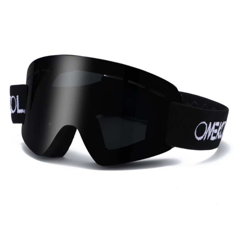 新款成人户外柱面滑雪眼镜近视单层防雾风镜护目镜HX01带孔登山