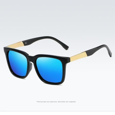 新款跨境男士偏光太阳镜经典方框墨镜女太阳眼镜