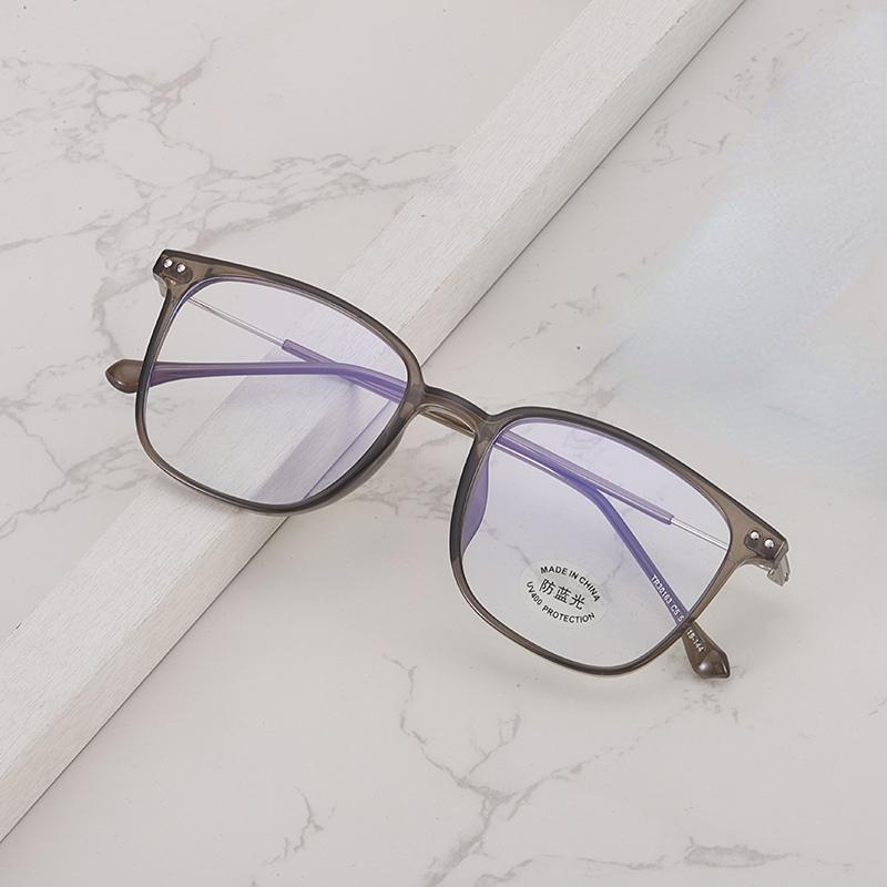 学生潮款tr90平光镜30163 电脑护目镜多边形复古近视眼镜